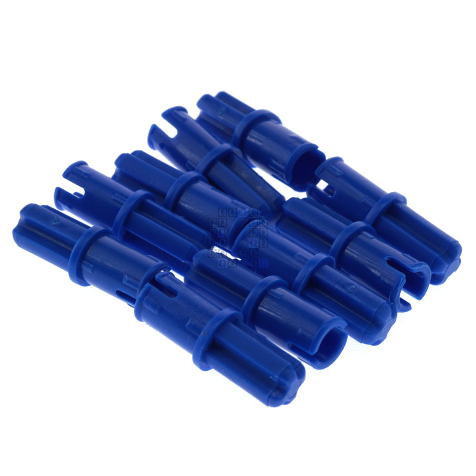 Lego 4206482 Technic Connector Bushing with Friction / Cross Axle, Bright Blue, 10-Pack