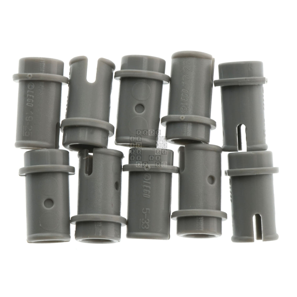 LEGO 4211483 Connector Peg with Knob, Medium Stone Grey, 10-Pack