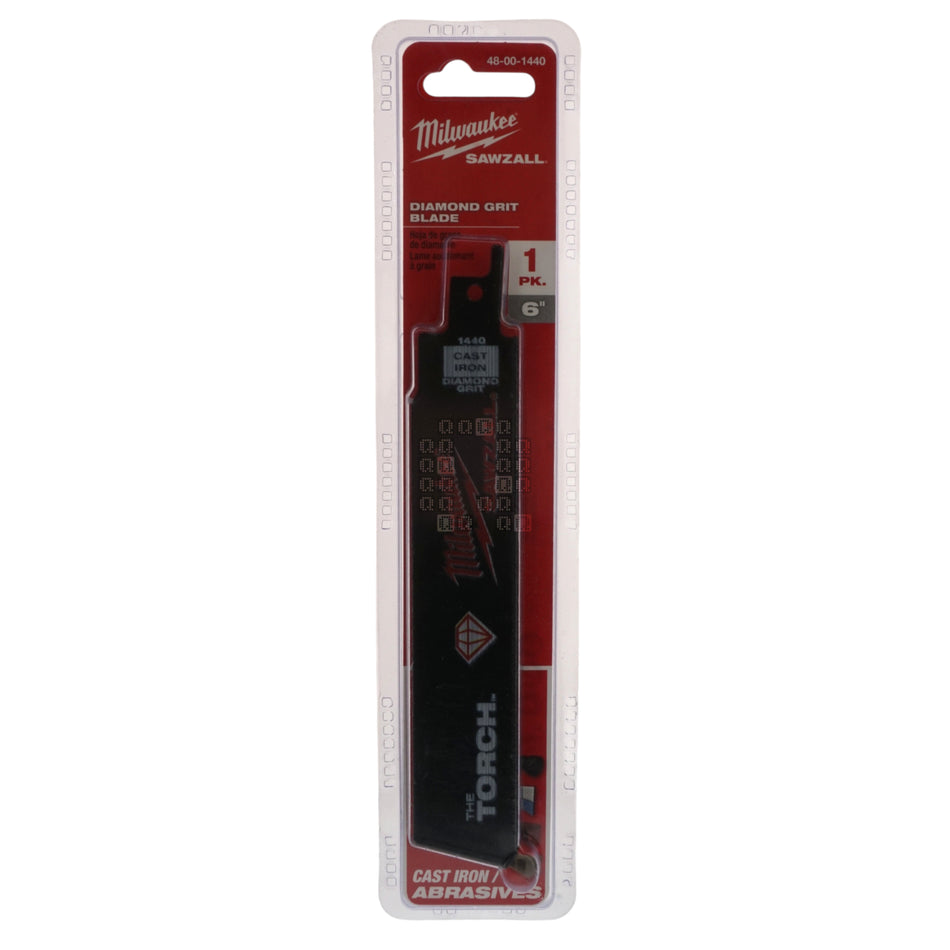 Milwaukee Tool 48-00-1440 The TORCH 6 in. SAWZALL Diamond Grit Blade