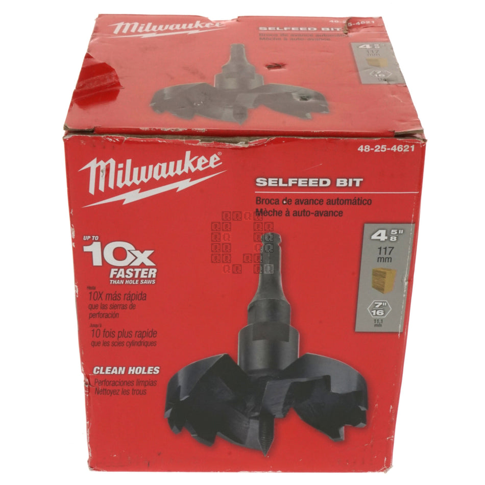 Milwaukee Tool 48-25-4621 Selfeed Bit, 4-5/8" Diameter