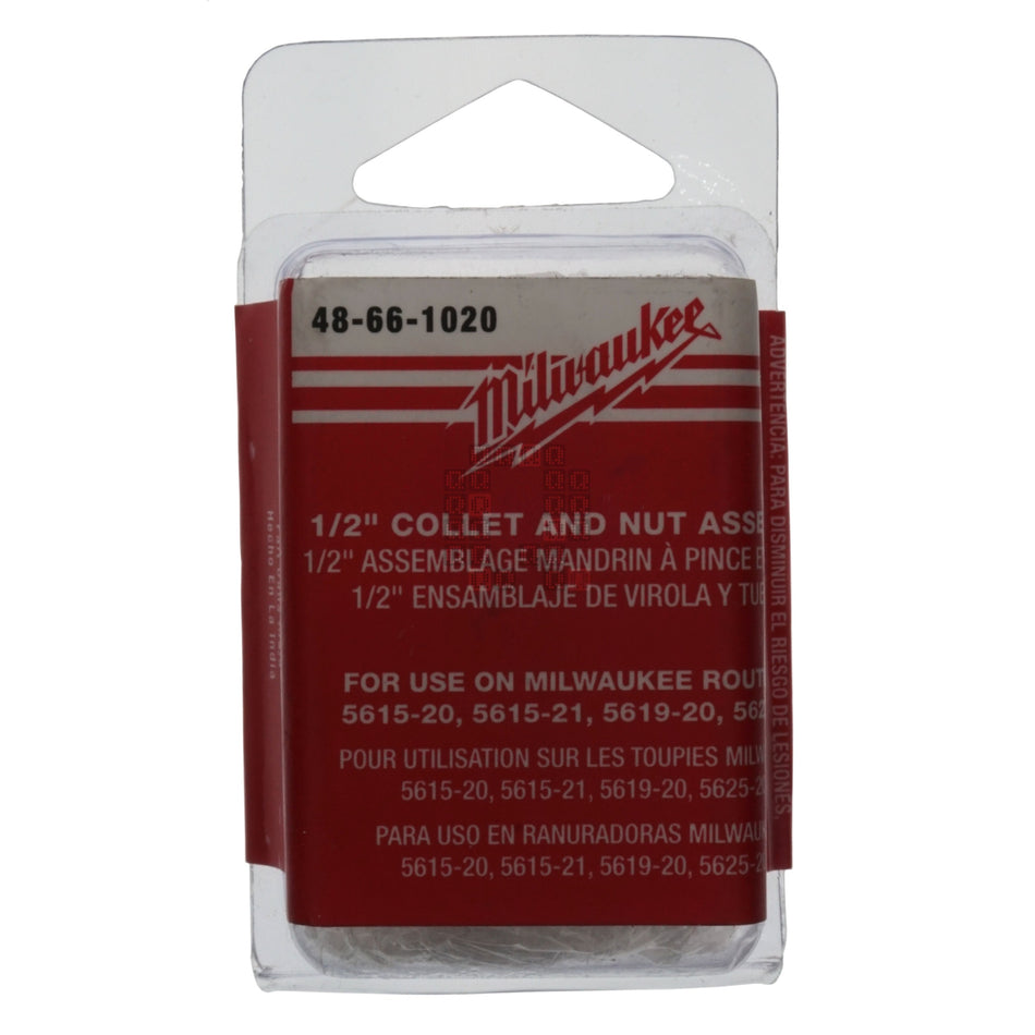 Milwaukee Tool 48-66-1020 1/2" Collet and Nut Assembly