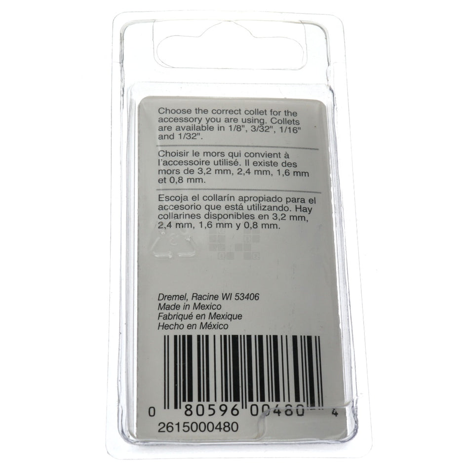 Dremel 480 1/8" Aluminum Collet, 2615000480