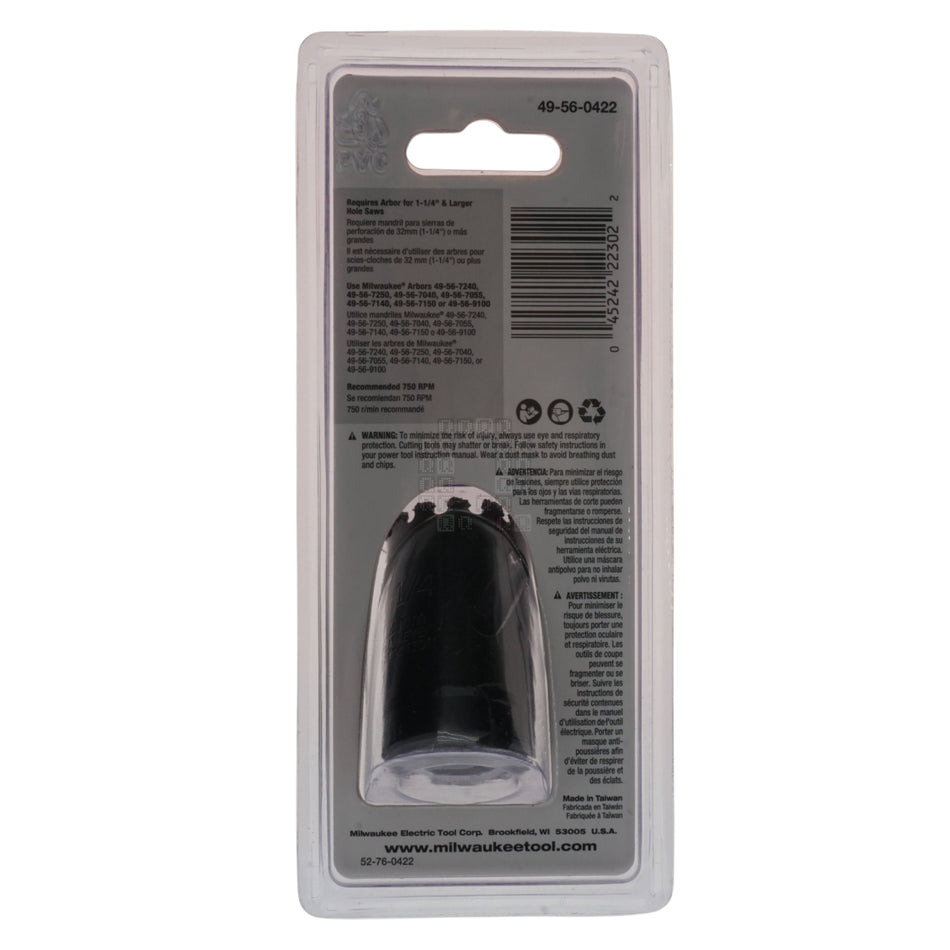 Milwaukee Tool 49-56-0422 Carbide Grit Hole Saw, 1-1/4" Diameter