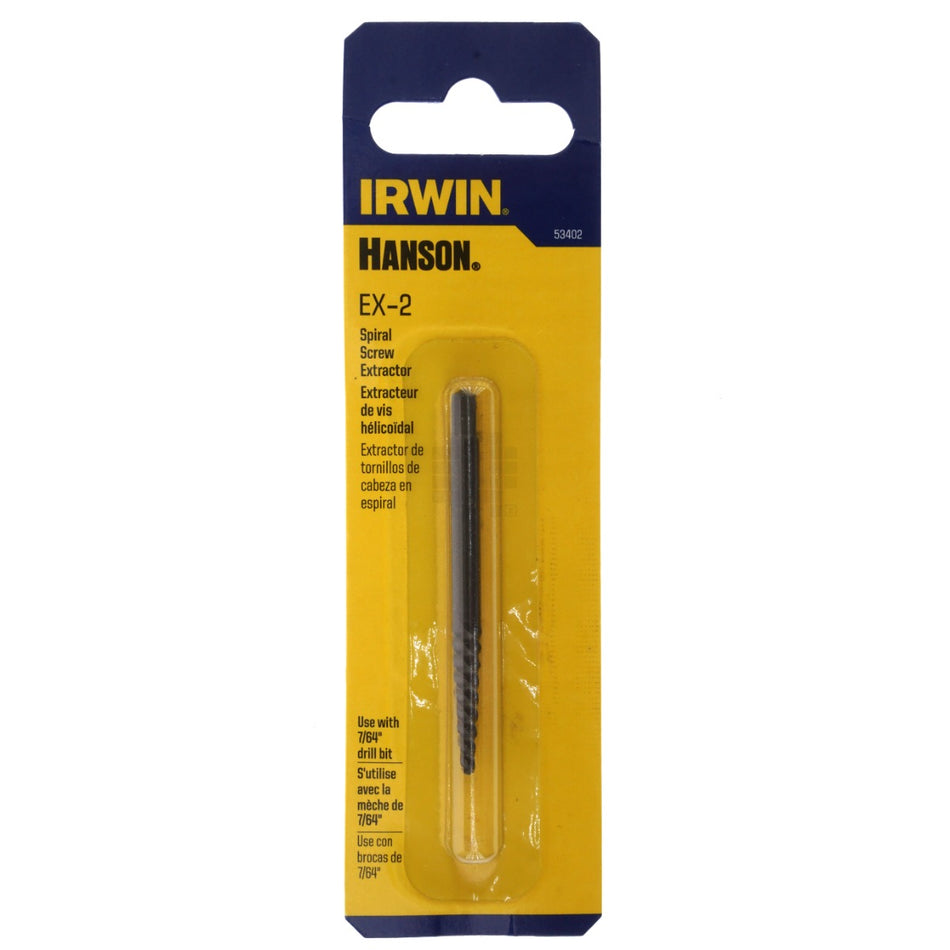 Irwin Hanson 53402 EX-2 Spiral Screw Extractor