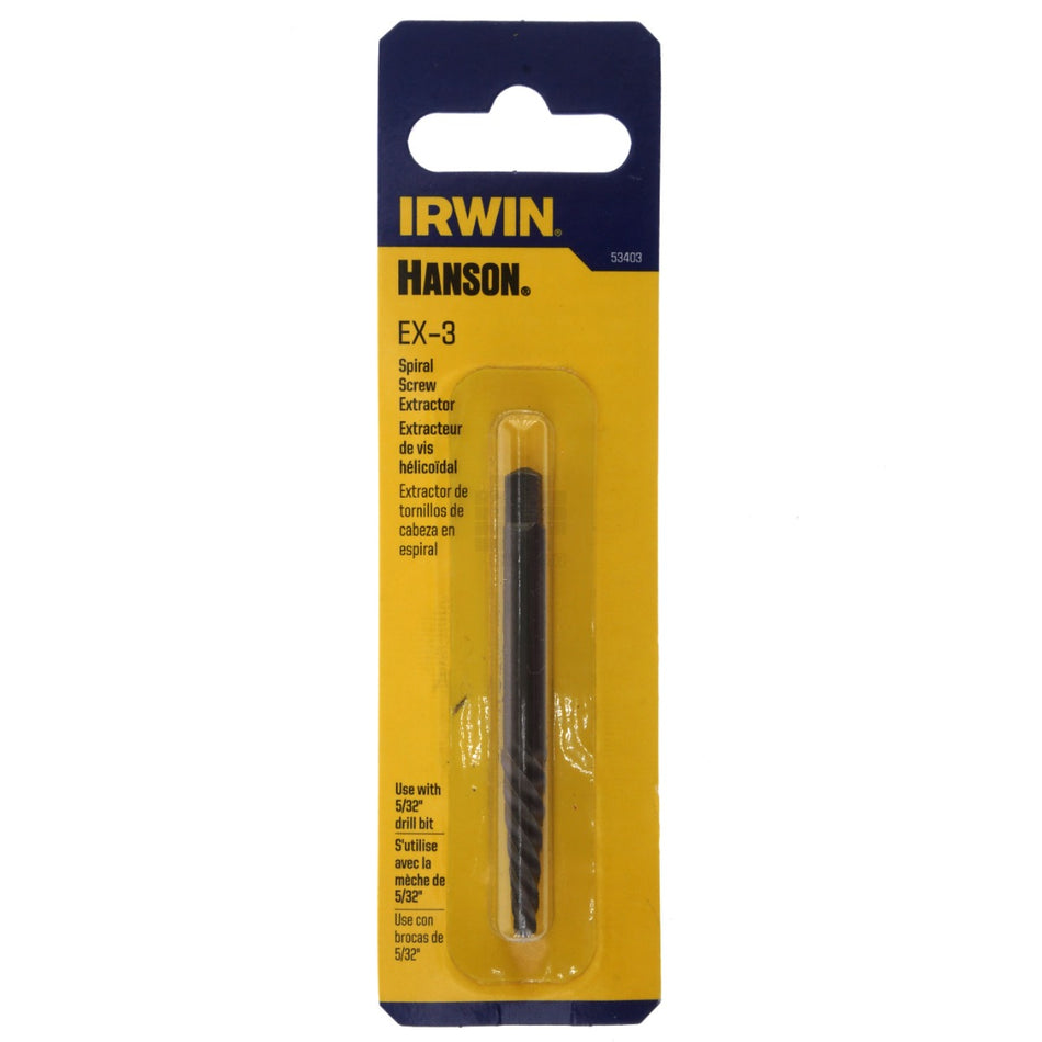 Irwin Hanson 53403 EX-3 Spiral Screw Extractor