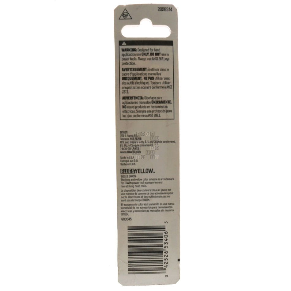 Irwin Hanson 53406 EX-6 Spiral Screw Extractor