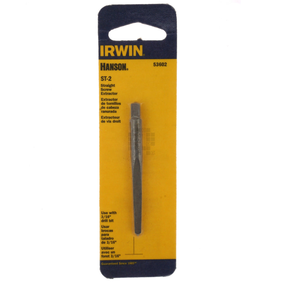 Irwin Hanson 53602 ST-2 Straight Screw Extractor