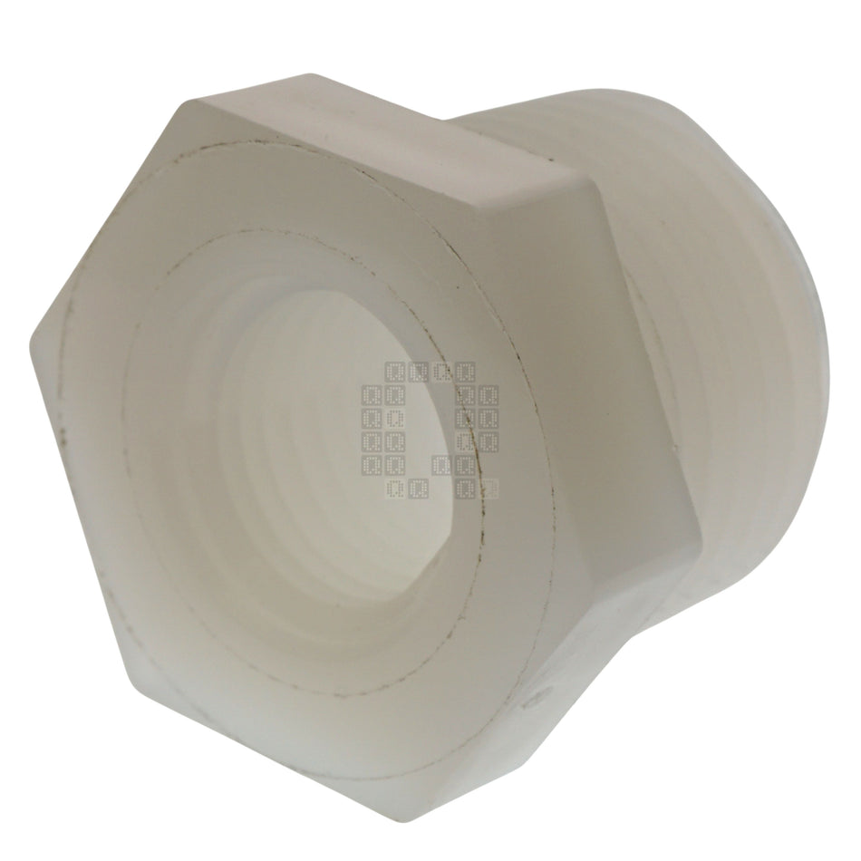 Anderson Metals 53610-0804 Nylon 1/4"-18 Female NPT x 1/2"-14 Male NPT Hex Bushing Adapter