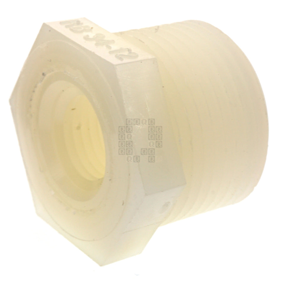 Anderson Metals 53610-1204 Nylon 1/4" Female NPT x 3/4" Male NPT Hex Bushing Adapter