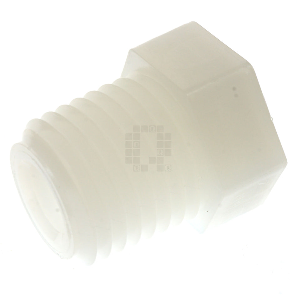 Anderson Metals 53621-04 1/4"-18 NPT Pipe Nylon Hex Head Plug