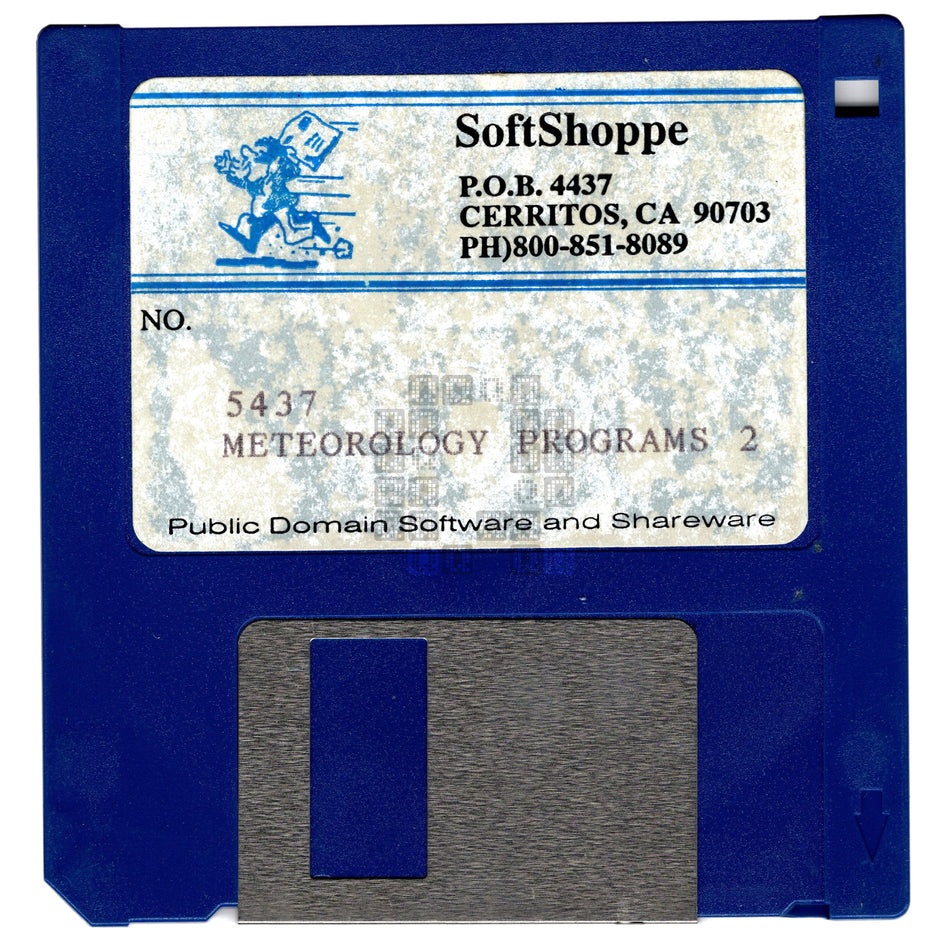 SoftShoppe 5437 Meteorology Programs 2, 3.5" Floppy Disk, 68K Macintosh Games