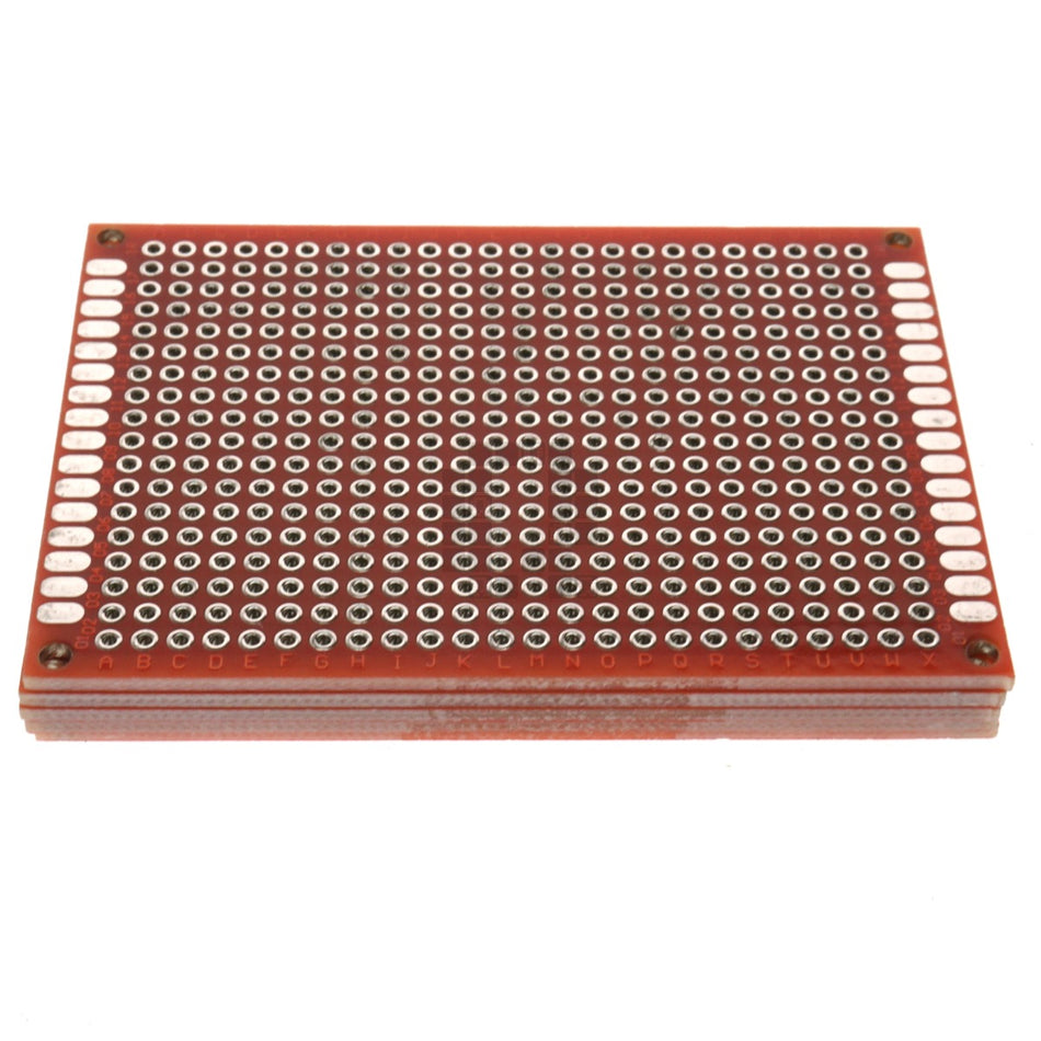5cm x 7cm Red PCB Printed Circuit Board, 5 Pack, 432 Holes, 32 Pads