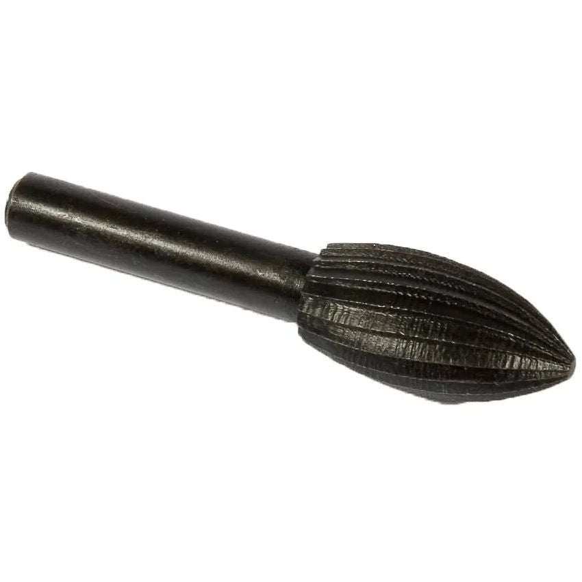 Forney Industries 60071 1" x 1/2" x 1/4" Conical Rotary File with Rounded End, 1/4" Straight Shank