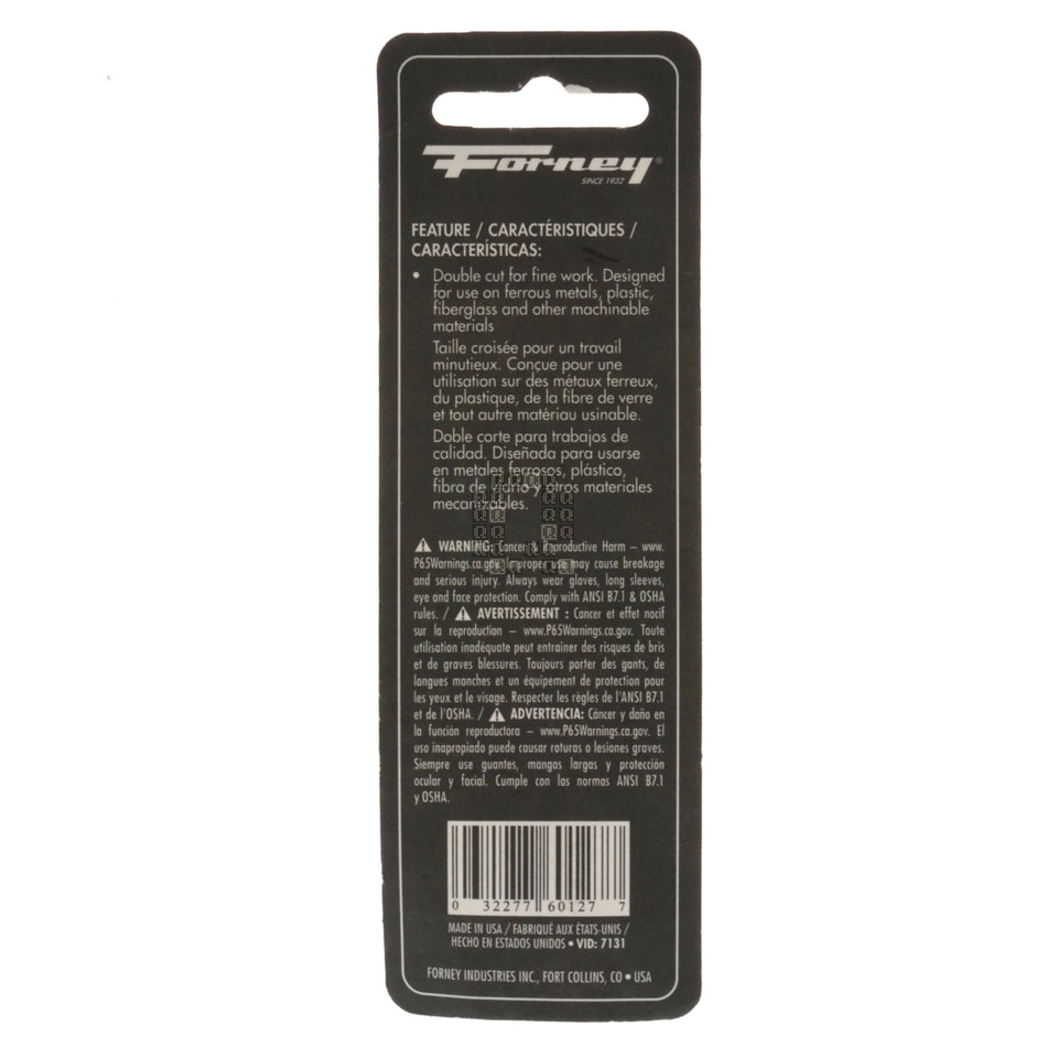 Forney Industries 60127 3/8" Pointed Tree Tungsten Carbide Burr, 1/4" Shank