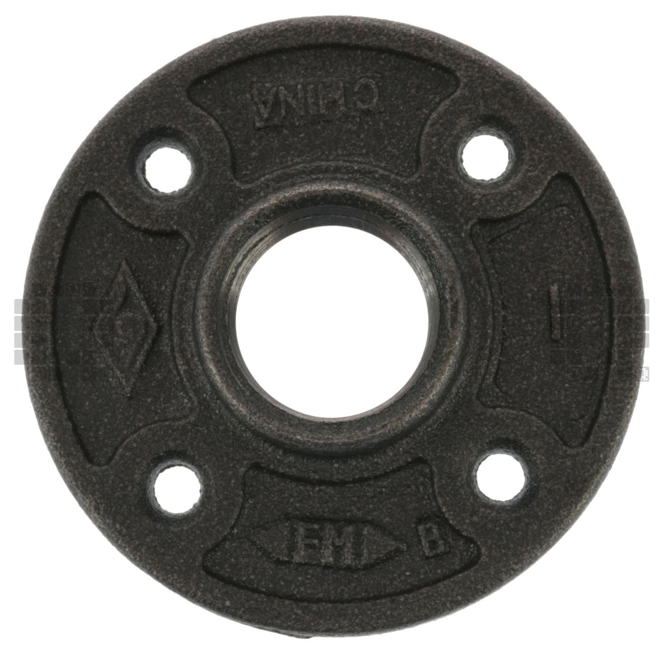 Prosource 610-2388 Black Pipe Floor Flange, 1" NPT, 4-Bolt Hole