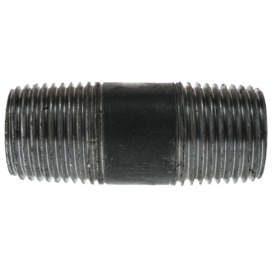 Worldwide Sourcing 612-5108 1/2" x 2" Black Schedule 40 Pipe Nipple