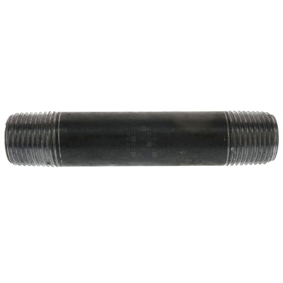 Worldwide Sourcing 612-5140 1/2" x 4" Black Schedule 40 Pipe Nipple