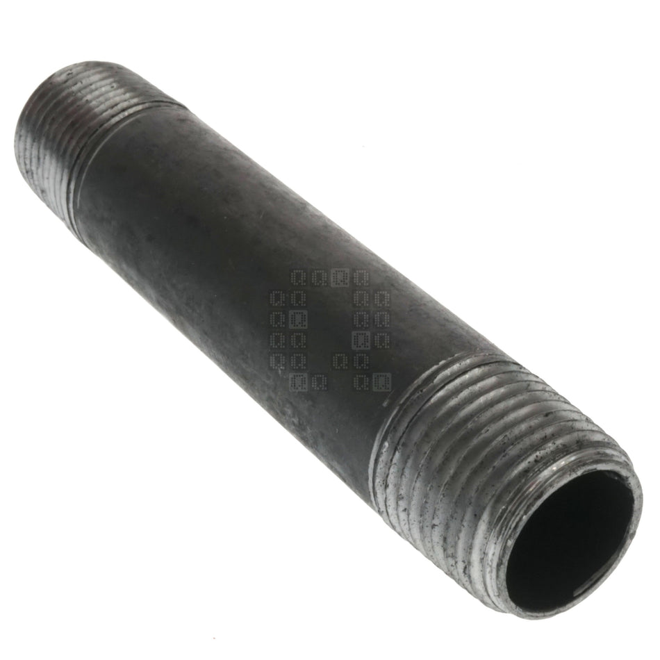 Worldwide Sourcing 612-5140 1/2" x 4" Black Schedule 40 Pipe Nipple