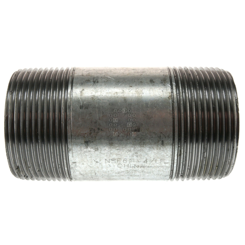 Prosource 612-6700 1-1/2" x 3-1/2" Galvanized Steel Schedule 40 Pipe Nipple