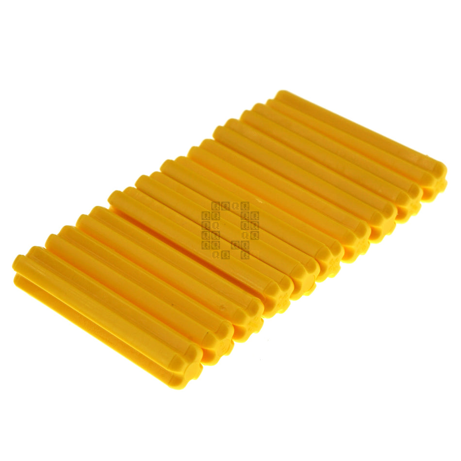 LEGO 6130007 Technic Cross Axle 3M Bright Yellow, 10-Pack