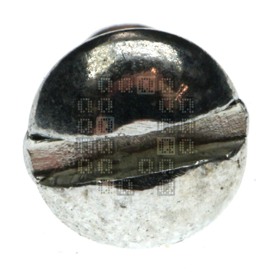 Midwest Fastener 62062 #4 x 1/4" Steel Round Slotted Head Wood Screw