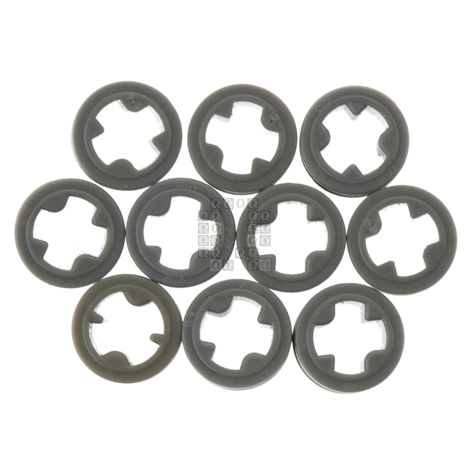 LEGO 6271165 Technic 1/2 Bushing for Cross Axle, Medium Stone Grey, 10-Pack