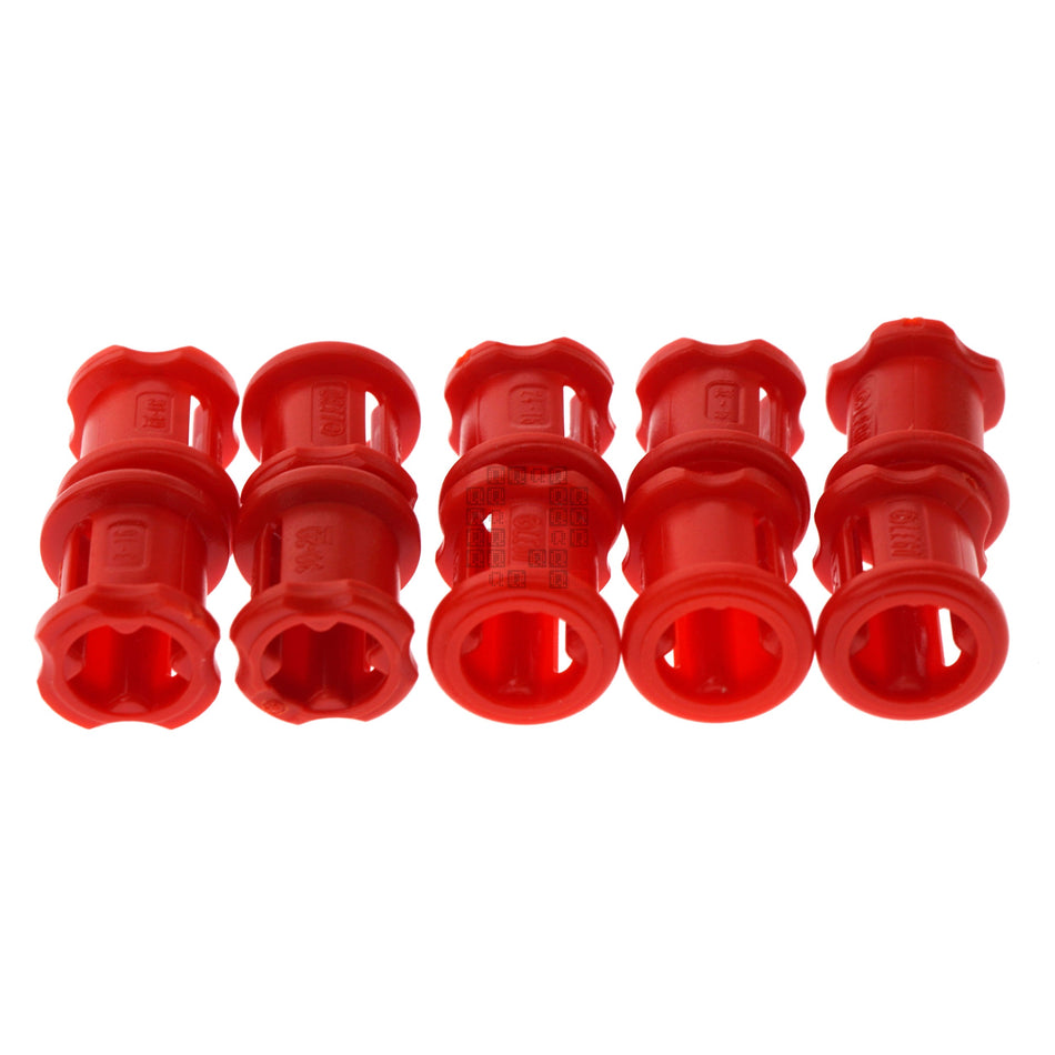 Lego 6271820 Technic Bushing for Cross Axle, Bright Red, 10-Pack