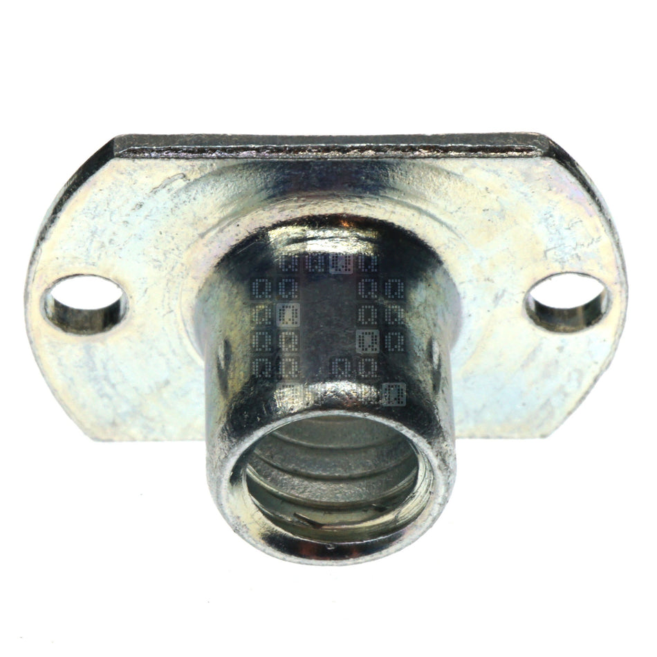 Midwest Fastener 6278006 1/4"-20 x 1/4" Brad Hole Rectangle Base T-Nut for 5/16" Hole