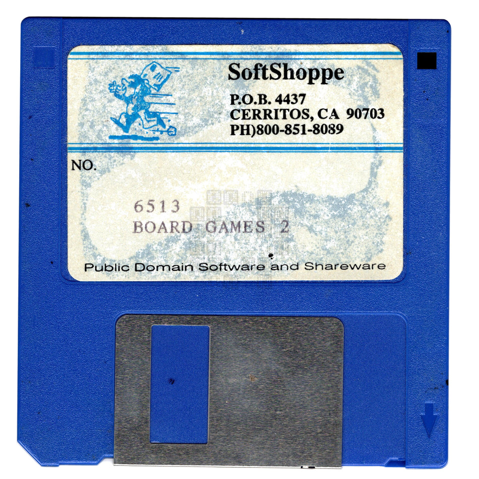 SoftShoppe 6513 Board Games 2 Floppy Disk