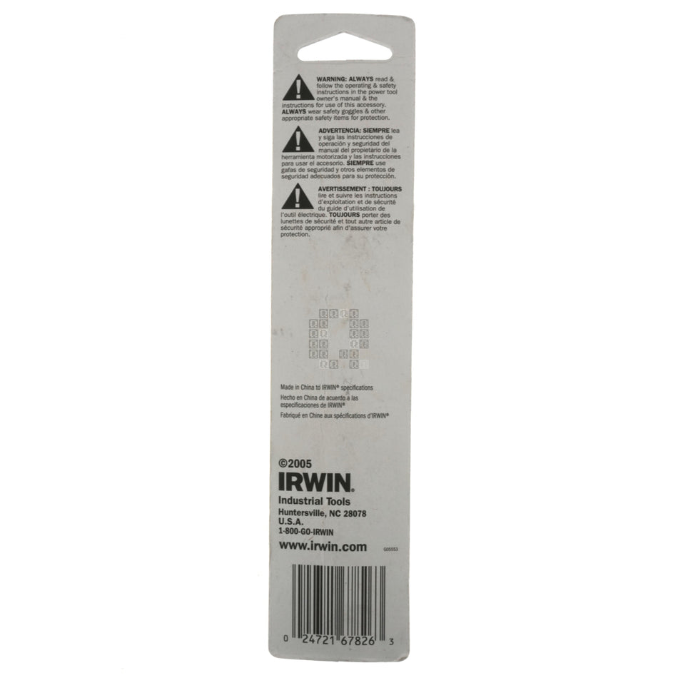 Irwin 67826 13/32" Black Oxide 135ÃÂ° Split Point Drill Bit, 3/8" Reduced Shank