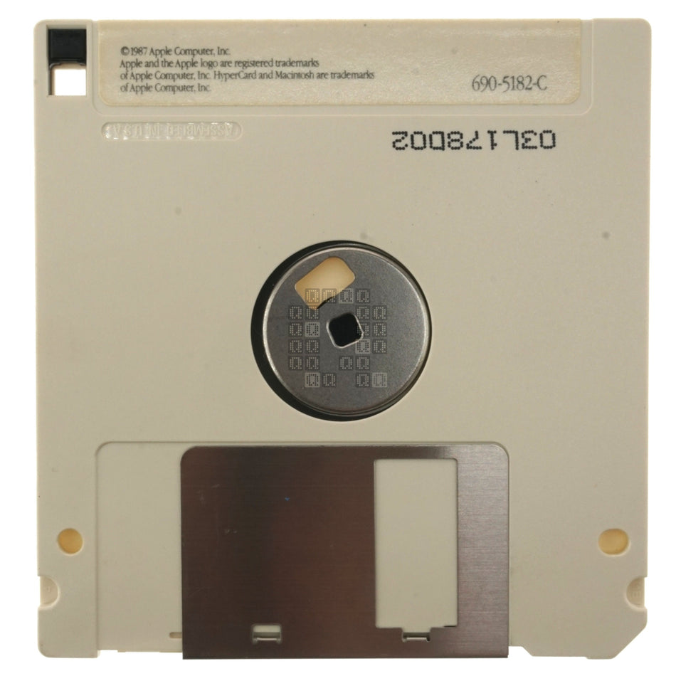Apple Computer 690-5182-C Macintosh HyperCard Ideas, V1.2.2, 3.5" Floppy Disk