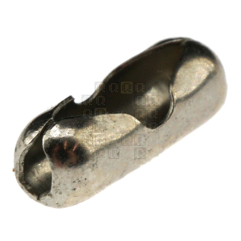 Midwest Fastener 6901698 No. 6 Pull Chain Connector, Nickel Plated, 1/8" Ball Size