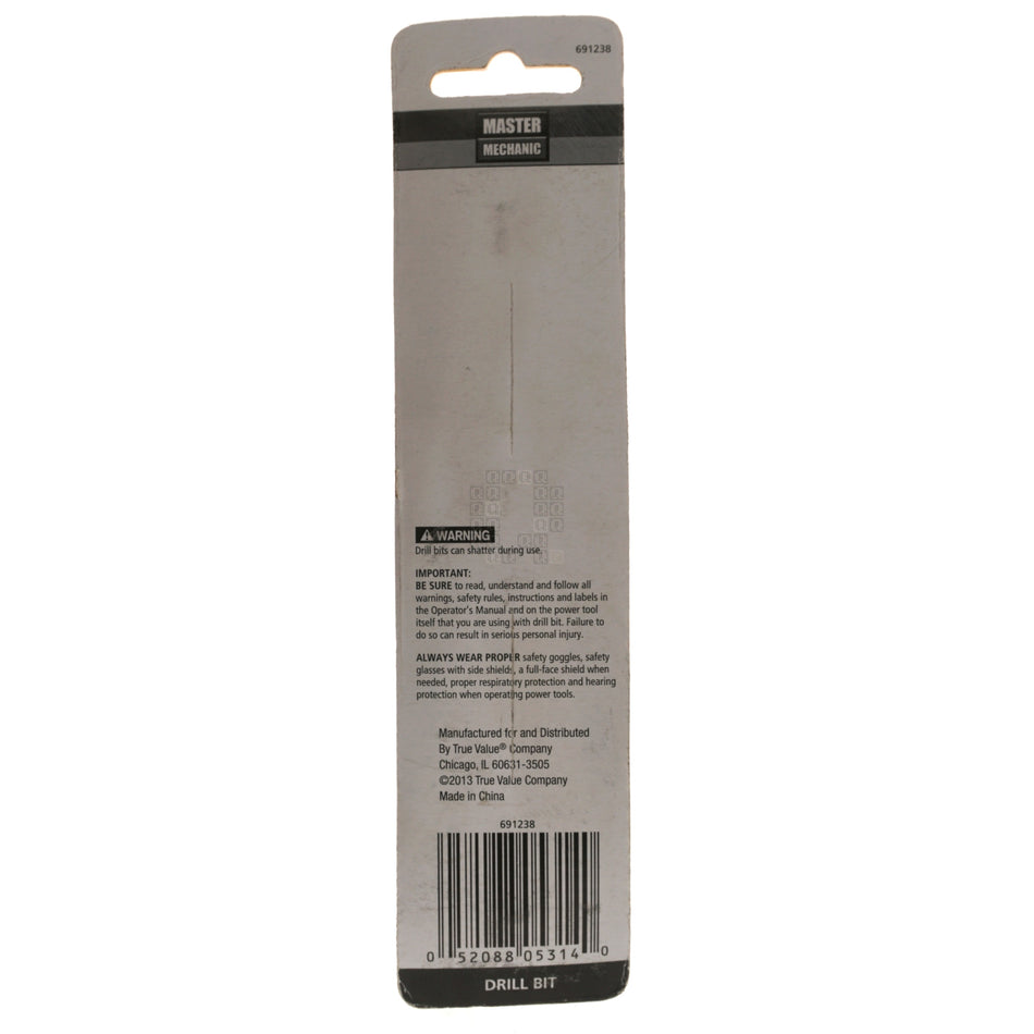 Master Mechanic 691238 3/8" Carbide Tip Percussion Masonry Drill Bit, 6" Length