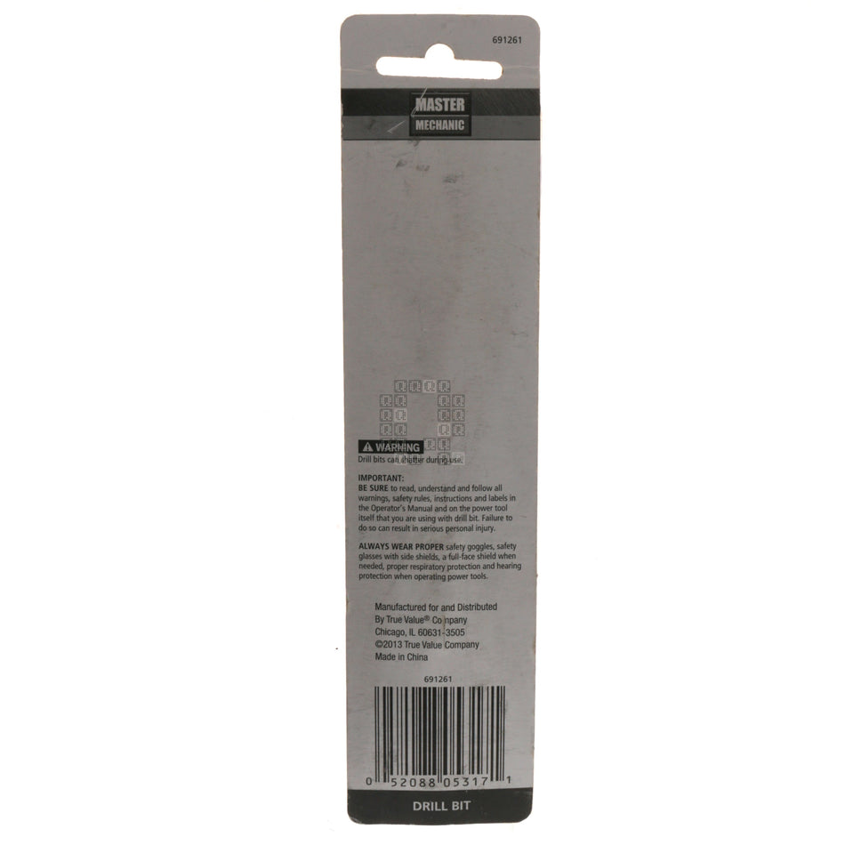 Master Mechanic 691261 3/4" Carbide Tip Percussion Masonry Drill Bit, 6" Length