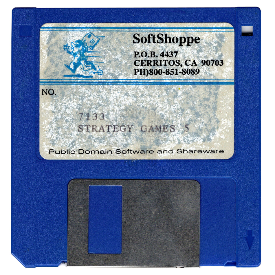 SoftShoppe 7133 Strategy Games 5, 3.5" Floppy Disk, 68K Macintosh Games