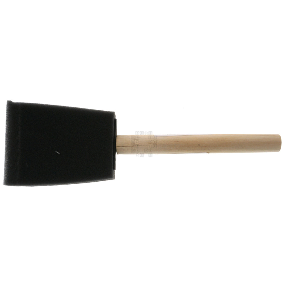 Linzer 8505 85053-1 2" Foam Brush, Wood Handle, High Density Closed Cell Foam