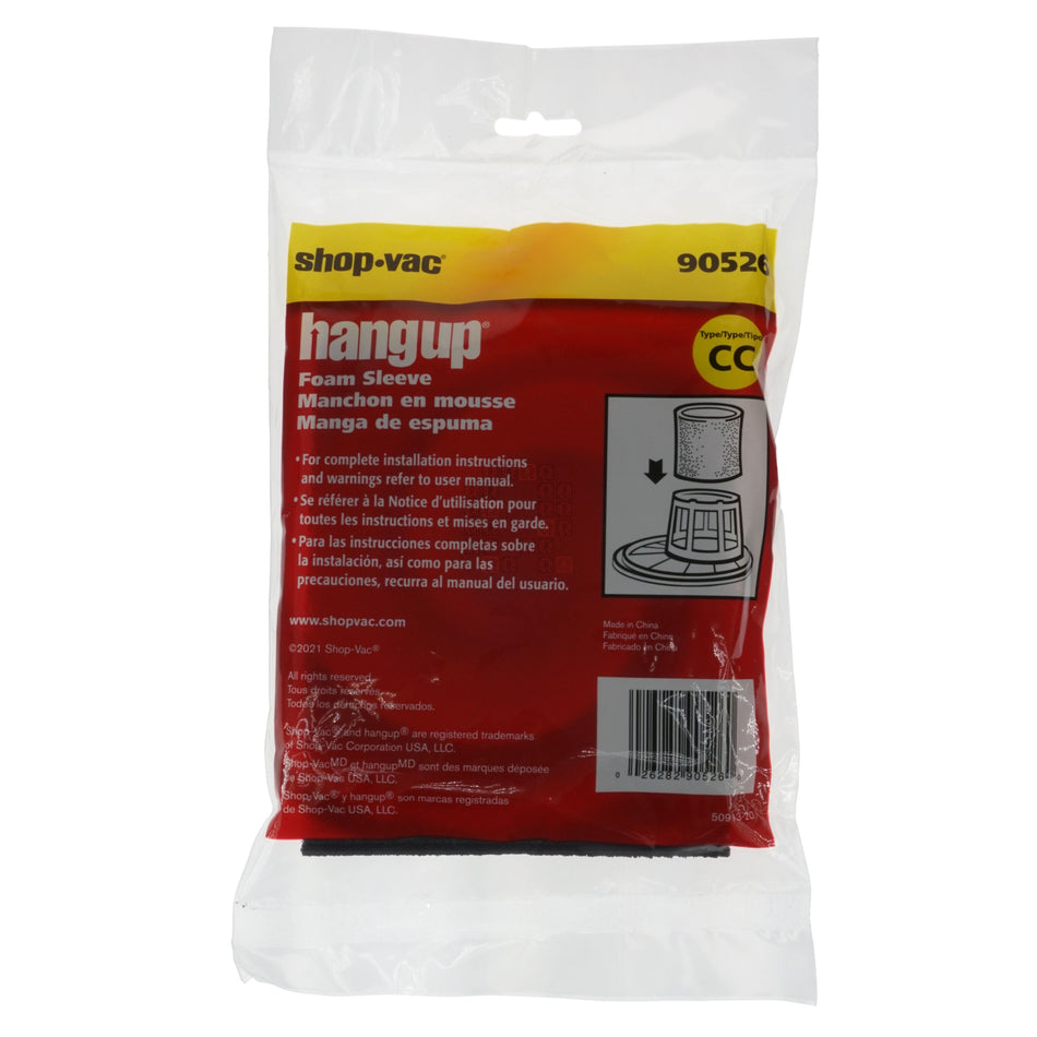 Shop-Vac 90526 Small Foam Sleeve, Type CC