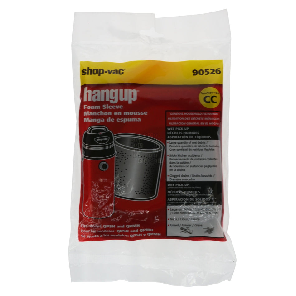 Shop-Vac 90526 Small Foam Sleeve, Type CC