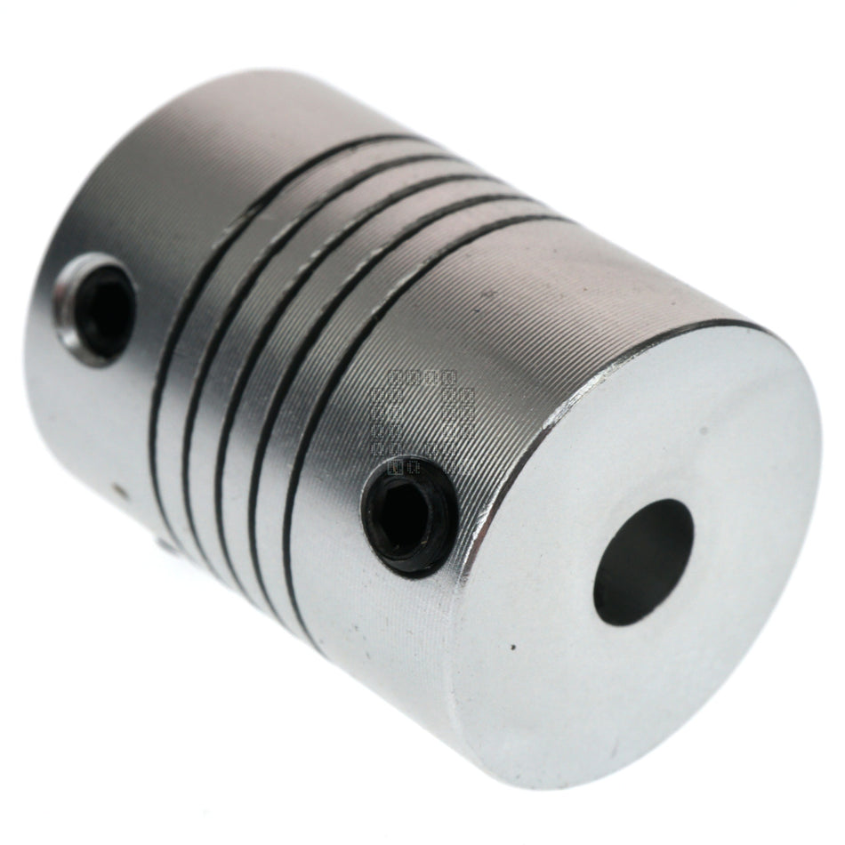 Aluminum Flexible Shaft Coupling, 5x8mm Inside Diameter, 25mm Length