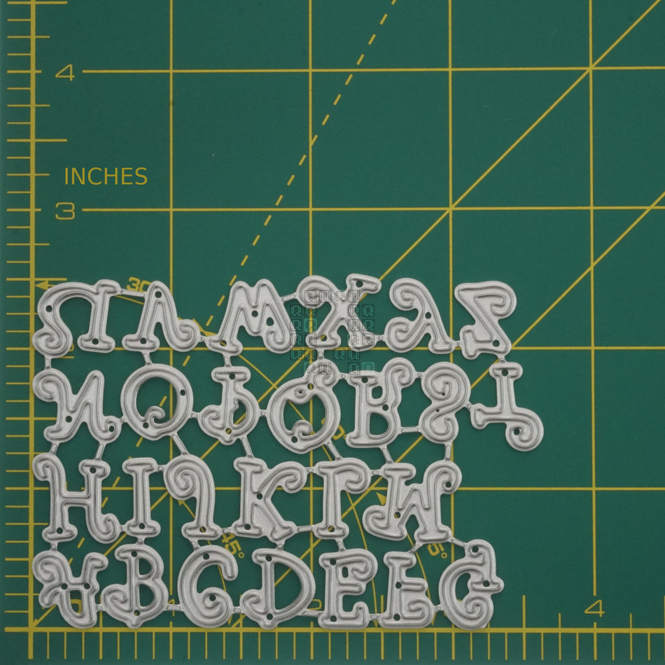 Uppercase Alphabet Metal Cutting Die Set