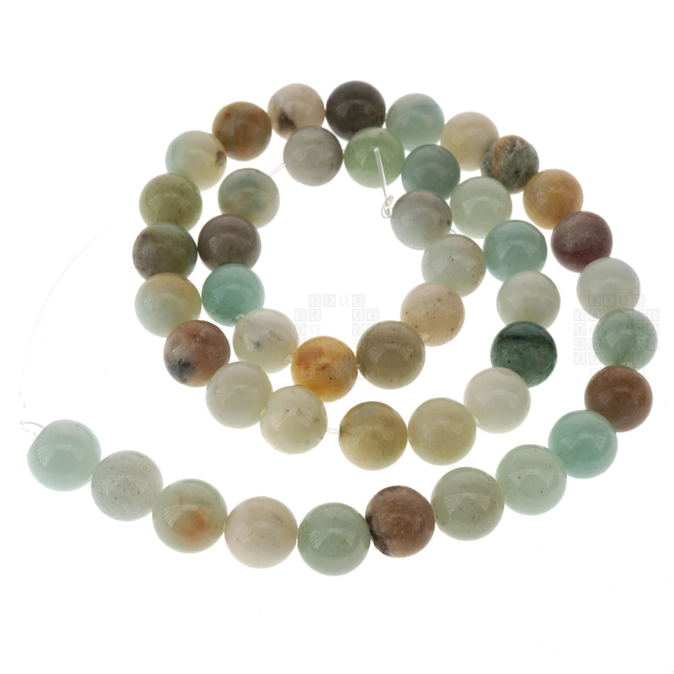 Amazonite 8mm Round Beads, 45 Pieces
