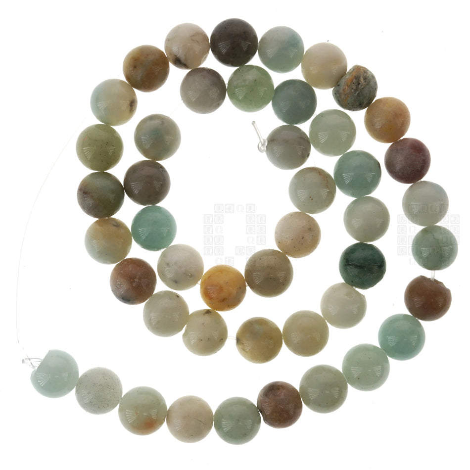 Amazonite 8mm Round Beads, 45 Pieces