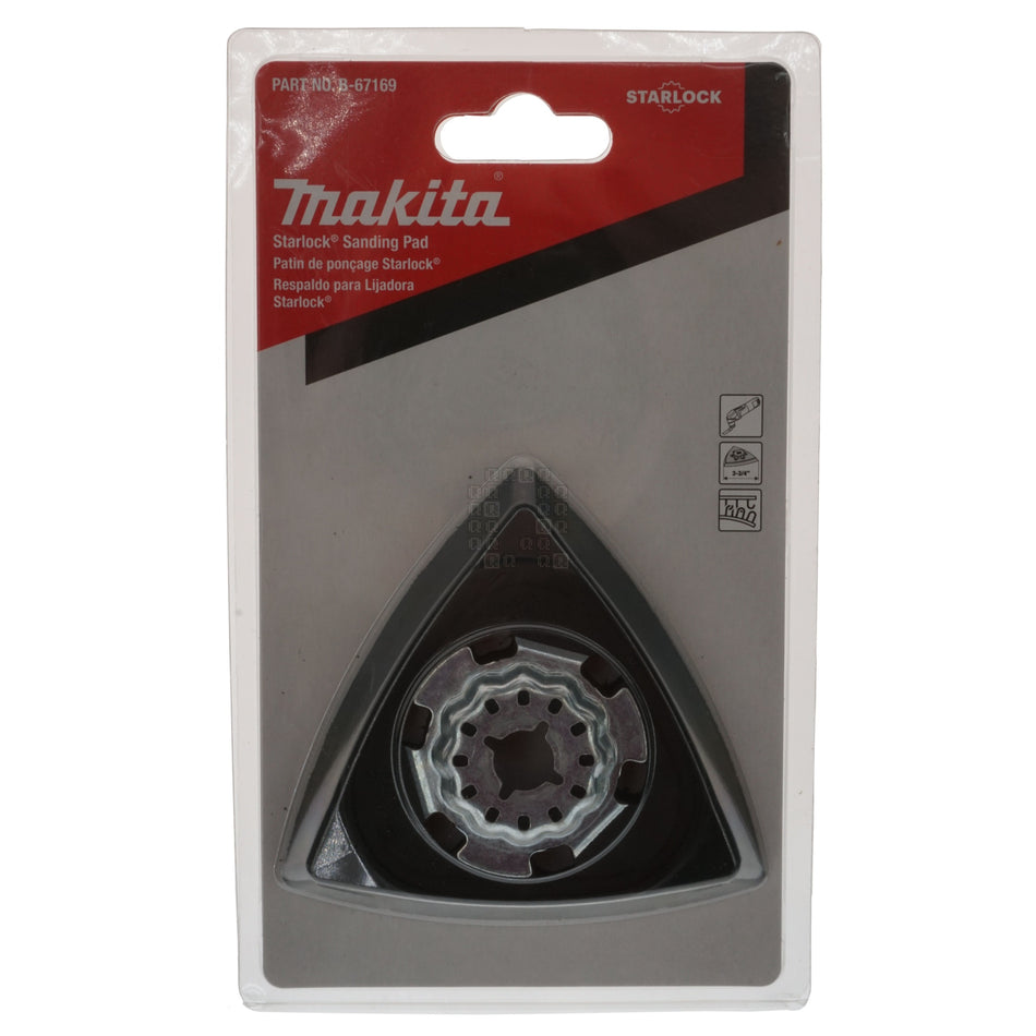 Makita B-67169 Starlock 3-3/4" Hook and Loop Delta Triangle Sanding Pad