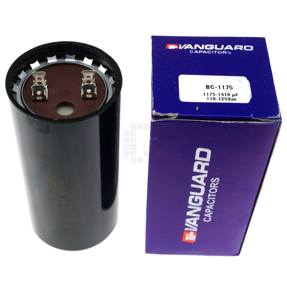 Vanguard BC-1175 Electric Motor Start Capacitor, 1175-1410 uF, 110-125VAC