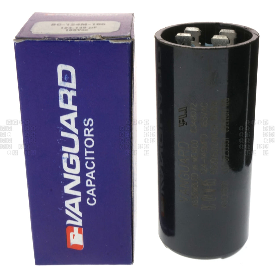 Vanguard BC-124M-165 Electric Motor Start Capacitor, 124-149uF, 165VAC