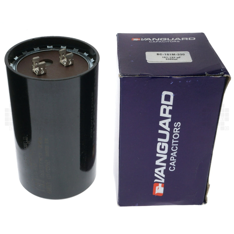 Vanguard BC-161M-330 Electric Motor Start Capacitor, 161-193uF 330VAC