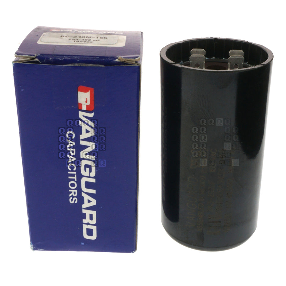 Vanguard BC-243M-165 Electric Motor Start Capacitor,243-292 uF, 165VAC