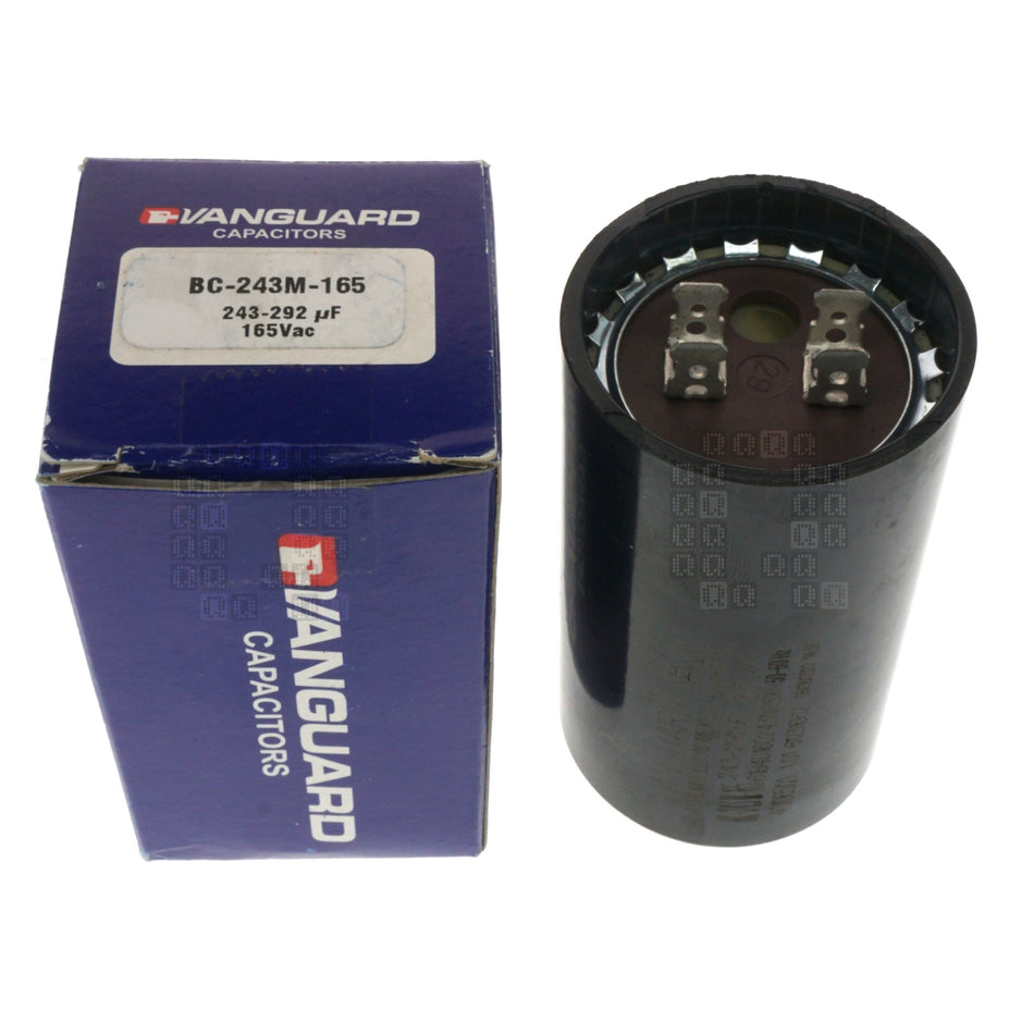 Vanguard BC-243M-165 Electric Motor Start Capacitor,243-292 uF, 165VAC