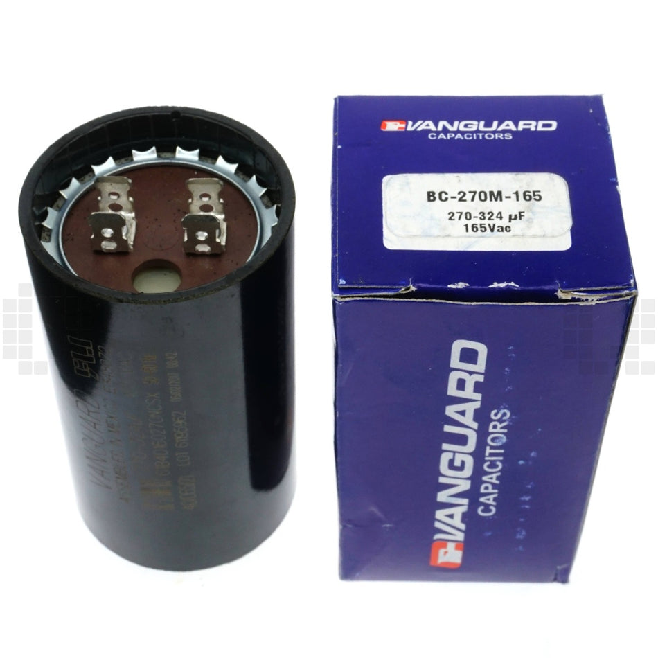 Vanguard BC-270M-165 Electric Motor Start Capacitor, 270-324 uF, 165VAC