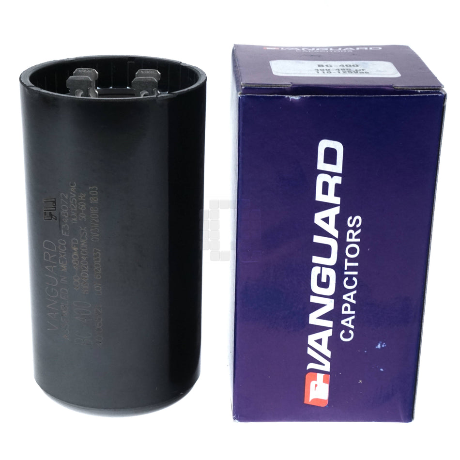 Vanguard BC-400 Electric Motor Start Capacitor, 400-480 ÃÂµF, 110-125 VAC
